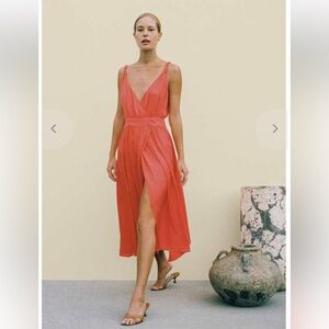 Ciao Lucia Hydra Dress in Poppy Eco Satin, NWT Small